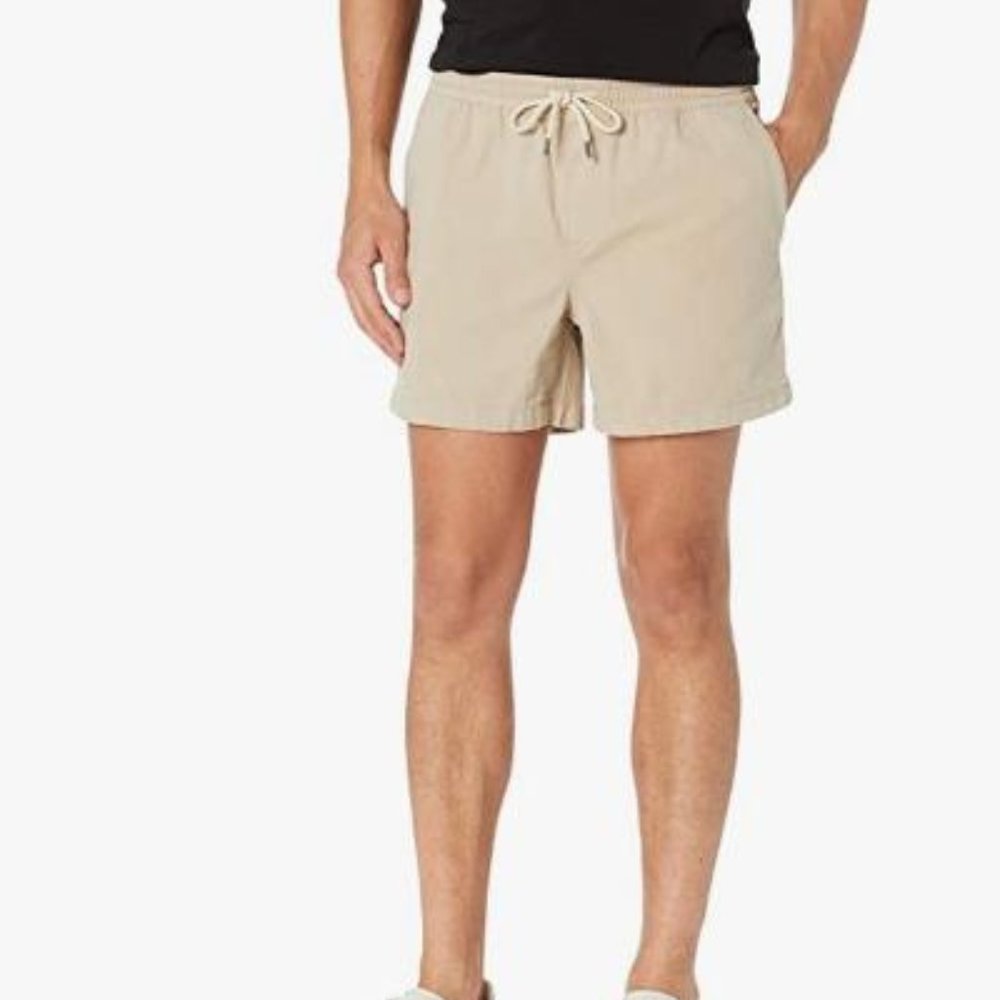 Goodthreads men's corduroy slim fit pull-on comfort canvas shorts size 2XL